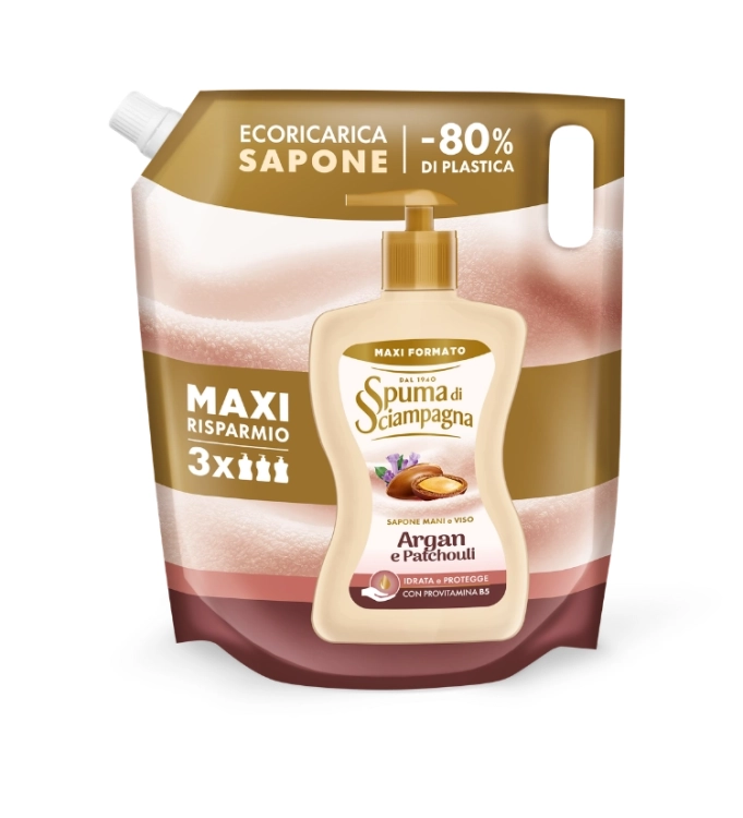 Spuma di Sciampagna Argan i paczuli - mydło w płynie uzupełnienie (1,3 L)