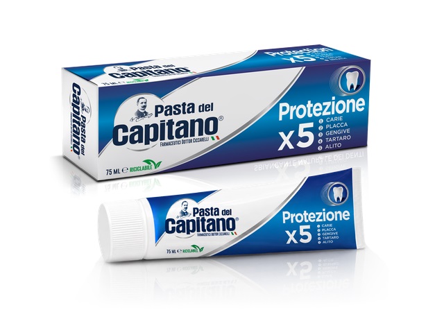 Pasta del Capitano PROTEZIONE X5 - pasta do zębów (75 ml)