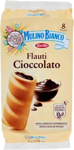 Mulino Bianco Flauti Cioccolato - bułeczki maślane z kremem czekoladowym (280g)