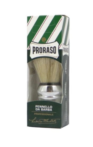 Pędzel Do Golenia PRORASO Profesjonalny Barberski z Naturalnego Włosia